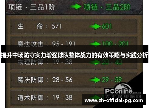 提升中场防守实力增强球队整体战力的有效策略与实践分析